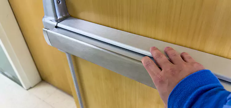 Installing a Push Bar on a Door South Hill